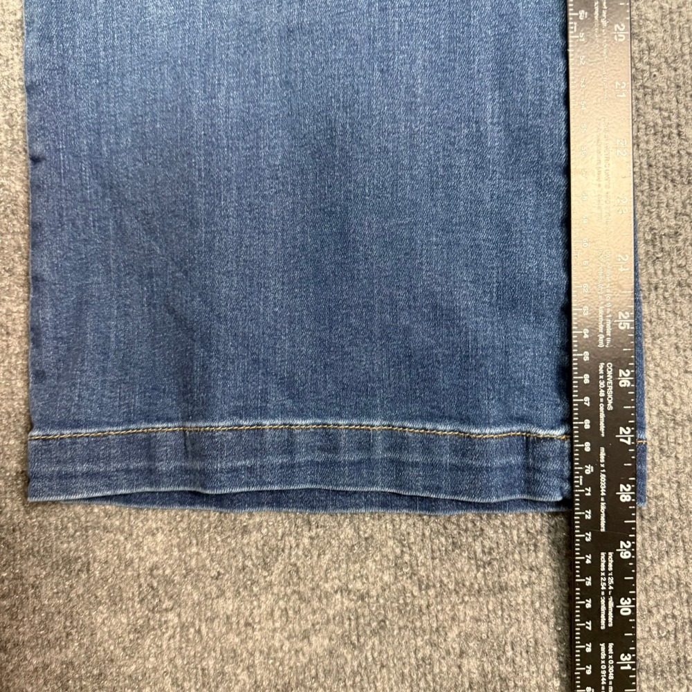 KUT from the Kloth Meg Wide Leg Jeans Womens 10 Blue High Rise Patch Pockets - Picture 9 of 15